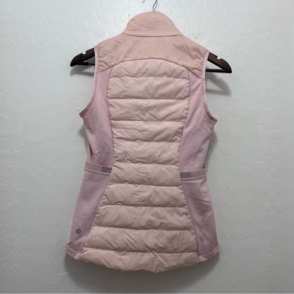 Lululemon Down for It All Vest Pink Mist Size 4 - Picture 7 of 13
